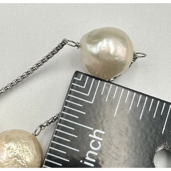 Honora Sterling Silver Pink & White Fresh Water Pearl Collection Necklace VTG - Picture 11 of 11